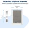 imagePetSafe 2Piece Sliding Glass Pet Door  NoCut DIY Install Doggy Door for Renters  Aluminum Frame  Adjustable Height 75 78quot to 81quot  Ideal for Large Dogs Up to 100 lbsWhite