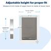 imagePetSafe 2Piece Sliding Glass Pet Door  NoCut DIY Install Doggy Door for Renters  Aluminum Frame  Adjustable Height 75 78quot to 81quot  Ideal for Large Dogs Up to 100 lbsWhite