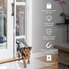 imagePetSafe 2Piece Sliding Glass Pet Door  NoCut DIY Install Doggy Door for Renters  Aluminum Frame  Adjustable Height 75 78quot to 81quot  Ideal for Large Dogs Up to 100 lbsWhite