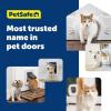 imagePetSafe 2Piece Sliding Glass Pet Door  NoCut DIY Install Doggy Door for Renters  Aluminum Frame  Adjustable Height 75 78quot to 81quot  Ideal for Large Dogs Up to 100 lbsWhite
