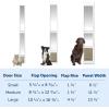 imagePetSafe 2Piece Sliding Glass Pet Door  NoCut DIY Install Doggy Door for Renters  Aluminum Frame  Adjustable Height 75 78quot to 81quot  Ideal for Large Dogs Up to 100 lbsWhite