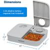 imagePetSafe Analog 2 Meal Programmable Pet Feeder Automatic Dog and Cat Feeder  Dry or SemiMoist Pet Food Dispenser Slow Feed Portion Control 3 Cup16 Ounce Total Capacity TamperResistant Design1 Count Pack of 1