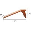 imagePetSafe CozyUp Bed Ramp  Supports Pets Back ampamp Joints  High Traction Carpet Surface  FurnitureGrade Wood  Cherry or White Finish  Heavy Duty Bed Access Ramp  WhiteCherry