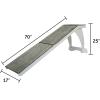 imagePetSafe CozyUp Bed Ramp  Supports Pets Back ampamp Joints  High Traction Carpet Surface  FurnitureGrade Wood  Cherry or White Finish  Heavy Duty Bed Access Ramp  WhiteWhite