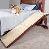 imagePetSafe CozyUp Bed Ramp  Supports Pets Back ampamp Joints  High Traction Carpet Surface  FurnitureGrade Wood  Cherry or White Finish  Heavy Duty Bed Access Ramp  WhiteCherry