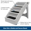 imagePetSafe CozyUp Folding Dog Stairs Portable IndoorOutdoor Pet Steps for Bed Couch ampamp Car Tan 20 InchGray