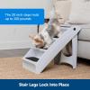 imagePetSafe CozyUp Folding Dog Stairs Portable IndoorOutdoor Pet Steps for Bed Couch ampamp Car Tan 20 InchGray