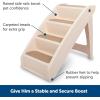imagePetSafe CozyUp Folding Dog Stairs Portable IndoorOutdoor Pet Steps for Bed Couch ampamp Car Tan 20 InchTan