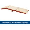 imagePetSafe CozyUp Sofa Ramp  Durable Wooden Pet Ramp Holds up to 100 lb  Great Couch Access for Dogs and Cats  Cherry Finish with Nonslip Carpet Tread  Folds for Easy StorageCherry