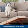 imagePetSafe CozyUp Sofa Ramp  Durable Wooden Pet Ramp Holds up to 100 lb  Great Couch Access for Dogs and Cats  Cherry Finish with Nonslip Carpet Tread  Folds for Easy StorageCherry