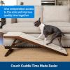 imagePetSafe CozyUp Sofa Ramp  Durable Wooden Pet Ramp Holds up to 100 lb  Great Couch Access for Dogs and Cats  Cherry Finish with Nonslip Carpet Tread  Folds for Easy StorageEspresso
