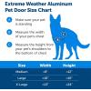 imagePetSafe Extreme Weather Aluminum Pet Door  EnergySaving Thermal Barrier Pet Flap with Slidein Door Locking ampamp Secure Flap Cover  for Dogs Up to 40 lb  MediumAluminum Pet Door