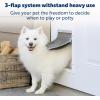 imagePetSafe Extreme Weather Aluminum Pet Door  EnergySaving Thermal Barrier Pet Flap with Slidein Door Locking ampamp Secure Flap Cover  for Dogs Up to 40 lb  MediumAluminum Pet Door