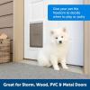 imagePetSafe Extreme Weather Aluminum Pet Door  EnergySaving Thermal Barrier Pet Flap with Slidein Door Locking ampamp Secure Flap Cover  for Dogs Up to 40 lb  MediumAluminum Pet Door