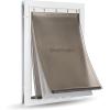imagePetSafe Extreme Weather Aluminum Pet Door  EnergySaving Thermal Barrier Pet Flap with Slidein Door Locking ampamp Secure Flap Cover  for Dogs Up to 40 lb  MediumAluminum Pet Door