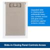 imagePetSafe Extreme Weather Aluminum Pet Door  EnergySaving Thermal Barrier Pet Flap with Slidein Door Locking ampamp Secure Flap Cover  for Dogs Up to 40 lb  MediumAluminum Pet Door