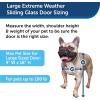 imagePetSafe Extreme Weather Sliding Glass Pet Door  Energy Efficient Entry for Dogs ampamp Cats  Triple Flap with Magnetic Seal  Durable Aluminum Frame  Easy Install  MediumeWhite