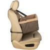 imagePetSafe Happy Ride Booster Seat  Dog Booster Seat for Cars Trucks and SUVs  Easy to Adjust Strap  Durable Fleece Liner is Machine Washable and Easy to Clean  Medium BrownBrown