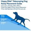 imagePetSafe Happy Ride Compact Telescoping Dog Ramp  Portable Pet Ramp for Cars Trucks ampamp SUVs with Adjustable Sizing  NonSlip Design  Lightweight Pet Mobility AssistanceStandard