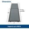 imagePetSafe Happy Ride Compact Telescoping Dog Ramp  Portable Pet Ramp for Cars Trucks ampamp SUVs with Adjustable Sizing  NonSlip Design  Lightweight Pet Mobility AssistanceStandard
