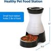 imagePetSafe Healthy Pet Food Station  Automatic Indoor Gravity Cat ampamp Dog Feeder  SpaceSaving Self Feeder  Easy to Clean  Small  Up to 2 lb Kibble CapacityFeeder