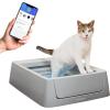 imagePetSafe ScoopFree Crystal Pro SelfCleaning Automatic Litter Box  Uncovered MotionSensing Cat Box with Integrated Health Counter ampamp App  Includes 1 Disposable Crystal Litter TraySmart WiFi