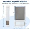 imagePetSafe Sliding Glass Pet Door  NoCut DIY Install Doggy Door for Renters  Aluminum Frame  Adjustable Height 75 78quot to 81quot  Ideal for Medium Dogs Up to 40 lb  WhiteWhite