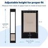 imagePetSafe Sliding Glass Pet Door  NoCut DIY Install Doggy Door for Renters  Aluminum Frame  Adjustable Height 75 78quot to 81quot  Ideal for Medium Dogs Up to 40 lb  BlackMedium