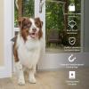 imagePetSafe Sliding Glass Pet Door  NoCut DIY Install Doggy Door for Renters  Aluminum Frame  Adjustable Height 75 78quot to 81quot  Ideal for Medium Dogs Up to 40 lb  WhiteWhite