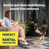 imagePetSafe Sliding Glass Pet Door  NoCut DIY Install Doggy Door for Renters  Aluminum Frame  Adjustable Height 75 78quot to 81quot  Ideal for Medium Dogs Up to 40 lb  BlackLarge
