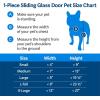 imagePetSafe Sliding Glass Pet Door  NoCut DIY Install Doggy Door for Renters  Aluminum Frame  Adjustable Height 75 78quot to 81quot  Ideal for Medium Dogs Up to 40 lb  WhiteWhite