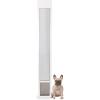imagePetSafe Sliding Glass Pet Door  NoCut DIY Install Doggy Door for Renters  Aluminum Frame  Adjustable Height 75 78quot to 81quot  Ideal for Medium Dogs Up to 40 lb  WhiteWhite