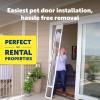 imagePetSafe Sliding Glass Pet Door  NoCut DIY Install Doggy Door for Renters  Aluminum Frame  Adjustable Height 75 78quot to 81quot  Ideal for Medium Dogs Up to 40 lb  WhiteBronze