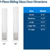 imagePetSafe Sliding Glass Pet Door  NoCut DIY Install Doggy Door for Renters  Aluminum Frame  Adjustable Height 75 78quot to 81quot  Ideal for Medium Dogs Up to 40 lb  WhiteWhite
