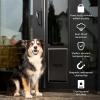 imagePetSafe Sliding Glass Pet Door  NoCut DIY Install Doggy Door for Renters  Aluminum Frame  Adjustable Height 75 78quot to 81quot  Ideal for Medium Dogs Up to 40 lb  BlackLarge