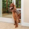 imagePetSafe Sliding Glass Pet Door  NoCut DIY Install Doggy Door for Renters  Aluminum Frame  Adjustable Height 75 78quot to 81quot  Ideal for Medium Dogs Up to 40 lb  WhiteWhite
