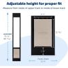 imagePetSafe Sliding Glass Pet Door  NoCut DIY Install Doggy Door for Renters  Aluminum Frame  Adjustable Height 75 78quot to 81quot  Ideal for Medium Dogs Up to 40 lb  BlackLarge