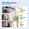 imagePetSafe Sliding Glass Pet Door  NoCut DIY Install Doggy Door for Renters  Aluminum Frame  Adjustable Height 75 78quot to 81quot  Ideal for Medium Dogs Up to 40 lb  WhiteWhite