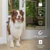 imagePetSafe Sliding Glass Pet Door  NoCut DIY Install Doggy Door for Renters  Aluminum Frame  Adjustable Height 75 78quot to 81quot  Ideal for Medium Dogs Up to 40 lb  WhiteWhite
