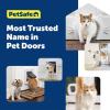 imagePetSafe Wall Entry Pet Door  RustFree Telescoping Frame  Easy Install for Interior ampamp Exterior Walls 4 34quot  7quot Thick  Small  for Pets Up to 15 lbsSmall