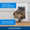 imagePetSafe Wall Entry Pet Door  RustFree Telescoping Frame  Easy Install for Interior ampamp Exterior Walls 4 34quot  7quot Thick  Small  for Pets Up to 15 lbsLarge