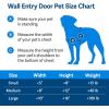 imagePetSafe Wall Entry Pet Door  RustFree Telescoping Frame  Easy Install for Interior ampamp Exterior Walls 4 34quot  7quot Thick  Small  for Pets Up to 15 lbsLarge