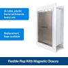 imagePetSafe Wall Entry Pet Door  RustFree Telescoping Frame  Easy Install for Interior ampamp Exterior Walls 4 34quot  7quot Thick  Small  for Pets Up to 15 lbsLarge