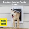 imagePetSafe Wall Entry Pet Door  RustFree Telescoping Frame  Easy Install for Interior ampamp Exterior Walls 4 34quot  7quot Thick  Small  for Pets Up to 15 lbsSmall
