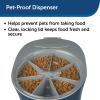 imagePetSafe 6 Meal Automatic Cat Feeder  Programmable Pet Food Dispenser for Cats and Small Dogs  Dry Kibble or SemiMoist Pet Food Slow Feed Portion Control TamperResistant1 Count Pack of 1