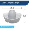 imagePetSafe Ceramic Pet Fountain  for Cats and Small Dogs  60 Oz Water Capacity  WhisperQuiet Water Flow  Great for Shy or Timid Pets  Fresh Filtered Water1 Count Pack of 1