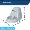 imagePetSafe Drinkwell Platinum Dog and Cat Water Fountain Automatic Drinking Fountain for Pets 168 OunceGreyPlatinum