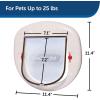imagePetSafe ExteriorInterior Cat Door  Big Cat 4Way Locking Pet Door Flap for Large Cats  Tinted Privacy Door  Weatherproof Durable Door Frame  DIY Easy Install with Hardware Kit IncludedLargeXLarge Pack of 1