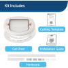 imagePetSafe ExteriorInterior Cat Door  Big Cat 4Way Locking Pet Door Flap for Large Cats  Tinted Privacy Door  Weatherproof Durable Door Frame  DIY Easy Install with Hardware Kit IncludedLargeXLarge Pack of 1