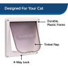 imagePetSafe Interior 2Way Locking Cat Door  Allows Convenient Movement Between Rooms ampamp Minimizes Scratching  Tinted Durable Plastic Privacy Door for Feeder ampamp Litter Box2x8x9 Inch Pack of 1